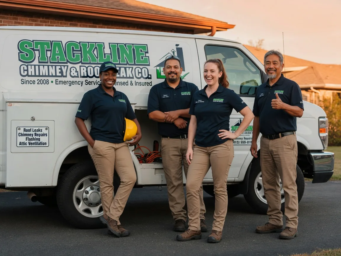Chimney flashing repair company in Rutherford College, NC